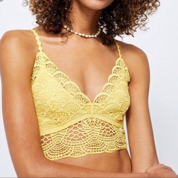 Free People Other - Free People Intimately Sunrise to Sunset Bra in Yellow Sunny Days Size Small